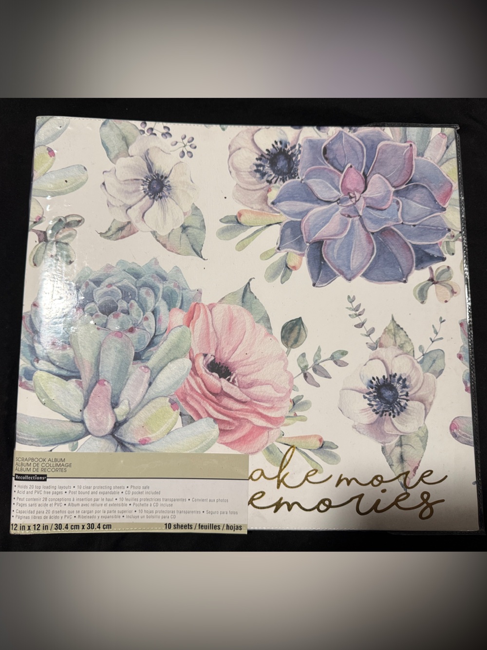 Recollections Succulent & Floral Canvas in Pink, Purple, Green